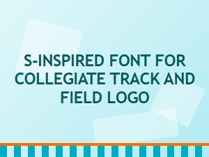 S-Inspired Retro Font for Track and Field Logos